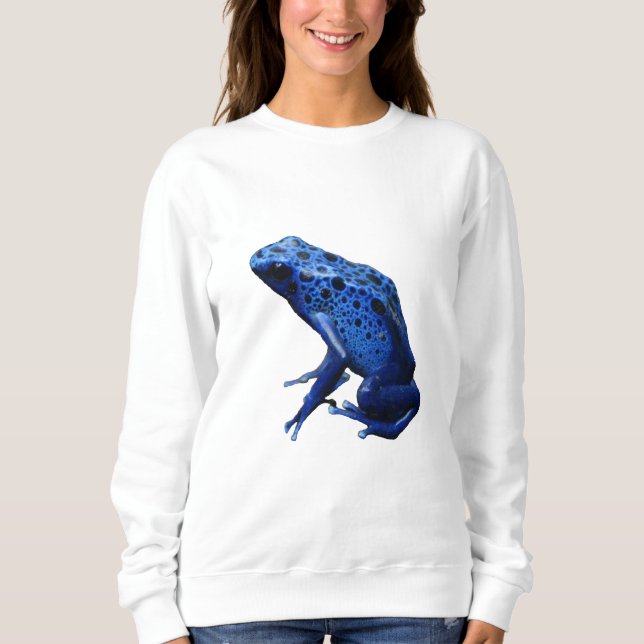 Blue Poison Dart Frog Sweatshirt (Front)