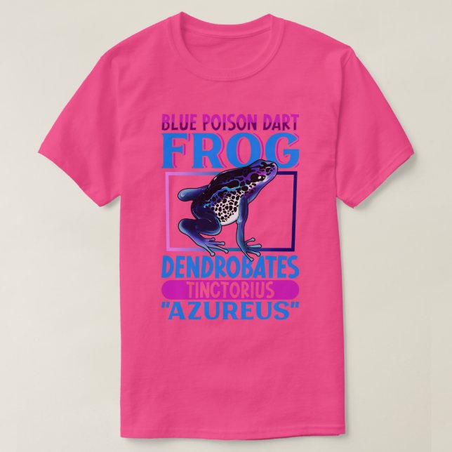 Blue Poison Dart Frog T-Shirt (Design Front)
