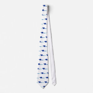 Blue Polar Bear Tie