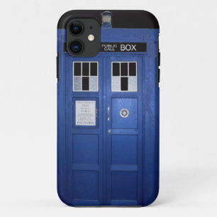 Blue Police Call Box (photo) Case-Mate iPhone Case