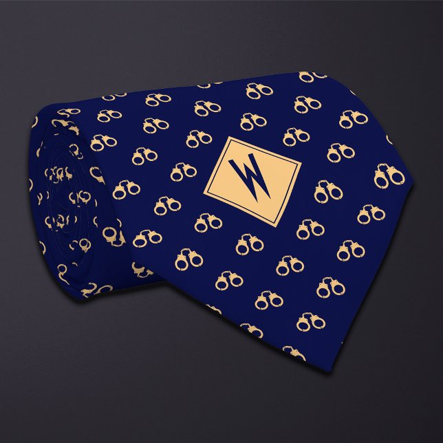 Blue Police Handcuffs Tie (Creator Uploaded)