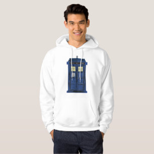 Blue Police Public Call Box - UK Time Travel 1 Hoodie