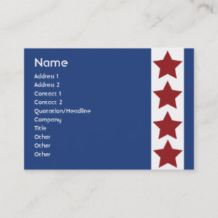 Blue Political - Chubby Business Card