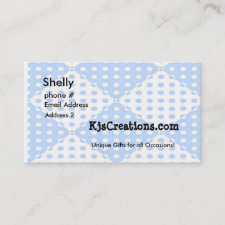 Blue Polka Dot Business Cards