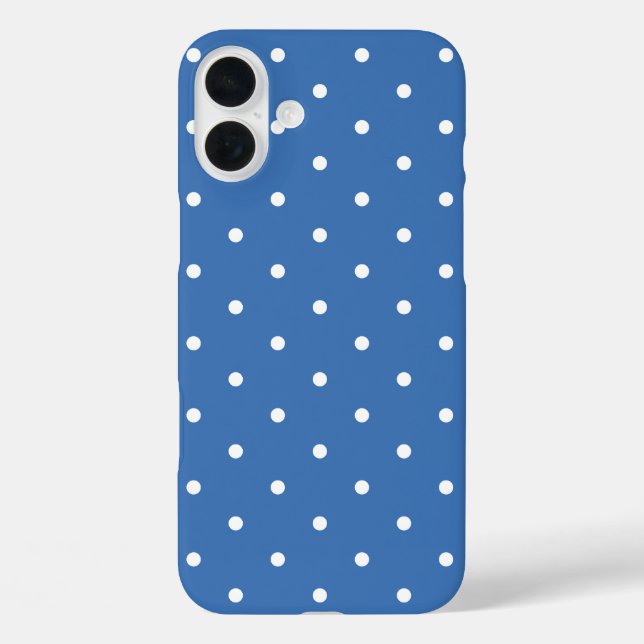 Blue polka dot Case-Mate iPhone case (Back)
