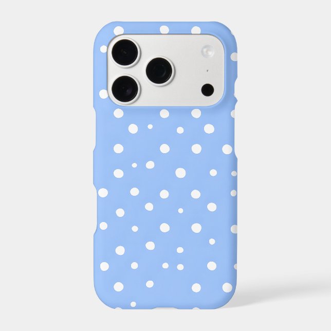 Blue Polka Dot iPhone Case | Classic Coquette (Back)