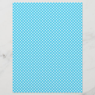 Blue Polka Dot Scrapbook Paper