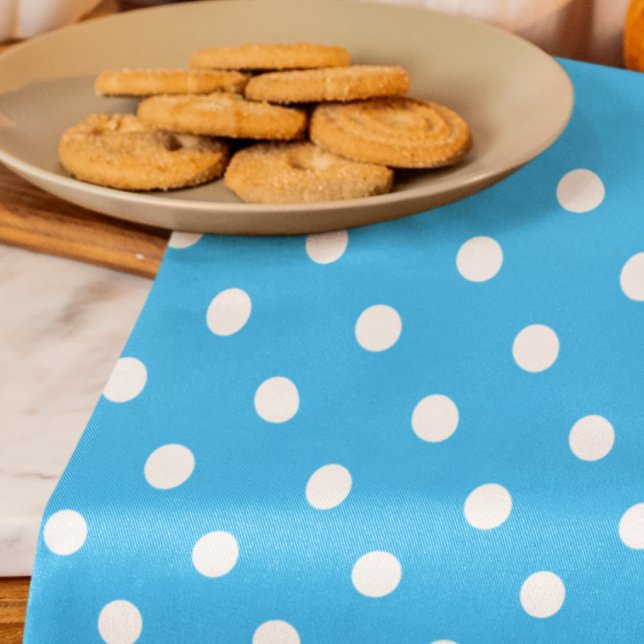 Blue Polka Dot Tea Towel (Creator Uploaded)