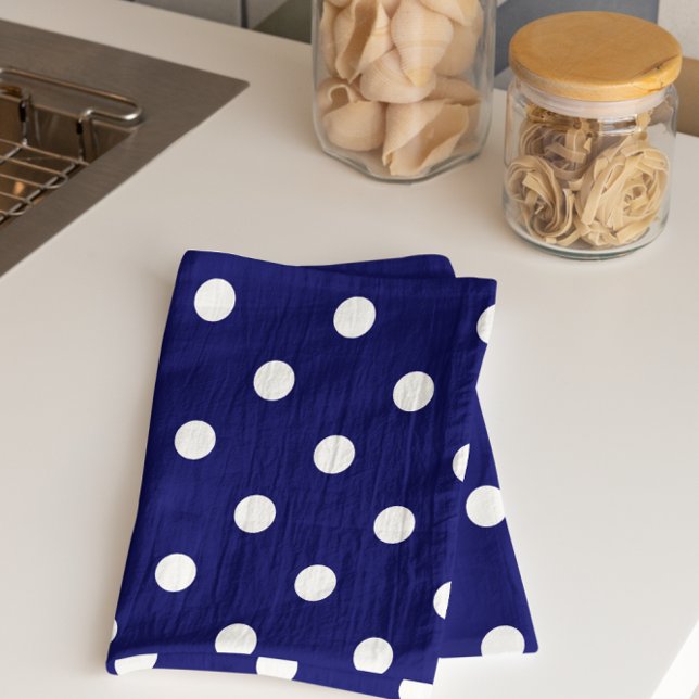 Blue Polka Dot Tea Towel (Creator Uploaded)