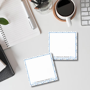 Blue Polka dot teacher appreciation gift Post-it Notes