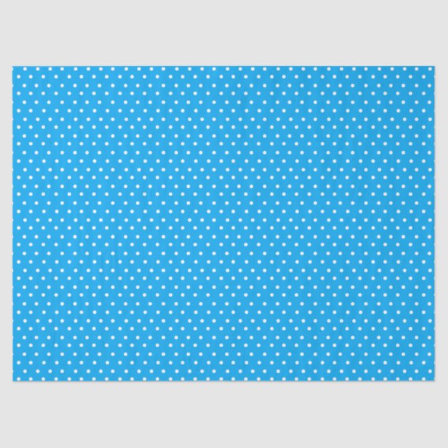 Blue Polka Dot Tissue Paper (Front)