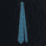 Blue Polka Dots Black Valentine's Day Gift 2023 Tie<br><div class="desc">Designed with cute blue polka dots patterns in solid black background. You may change to any background colour as you wish. Makes a great gift or party favour for any event!</div>