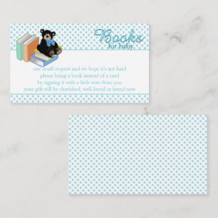 Blue Polka Dots Books for Baby Enclosure Card