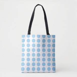 Blue Polka Dots Design Tote Bag