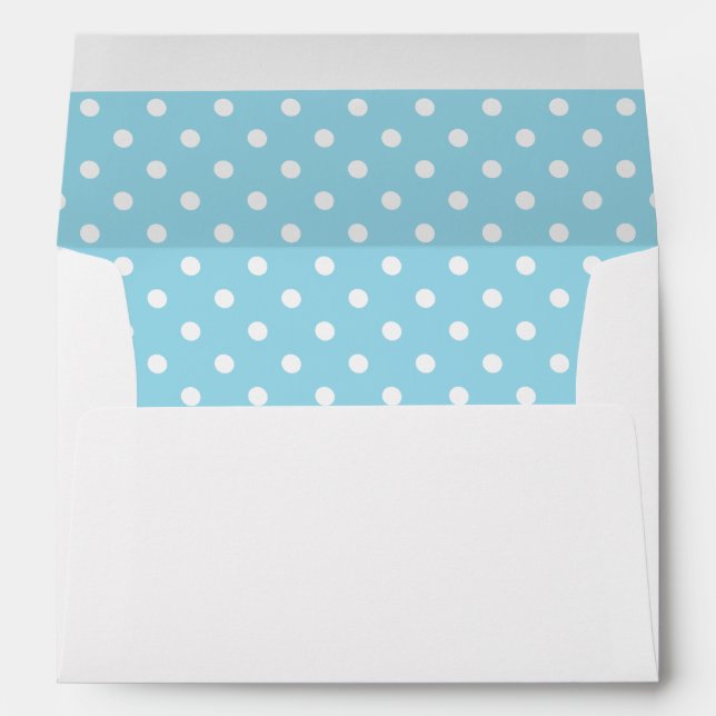 Blue Polka Dots Envelope (Back (Bottom))