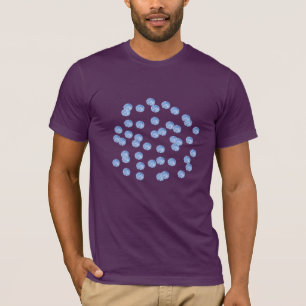 Blue Polka Dots Men's Classic T-Shirt