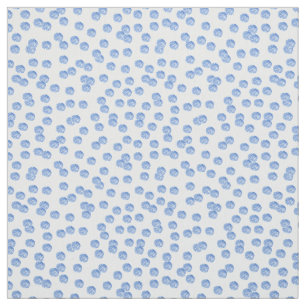 Blue Polka Dots Pima Cotton Fabric