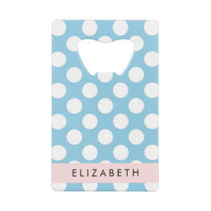 Blue Polka Dots, Polka Dot Pattern, Your Name