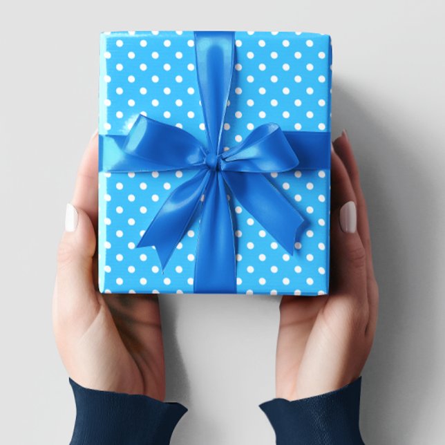Blue Polka Dots Wrapping Paper (Creator Uploaded)