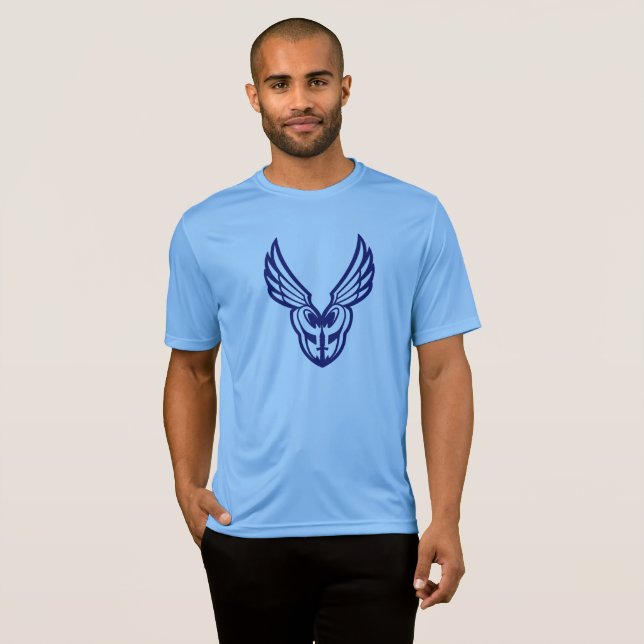 blue PoM logo front sport-tek T-Shirt (Front Full)