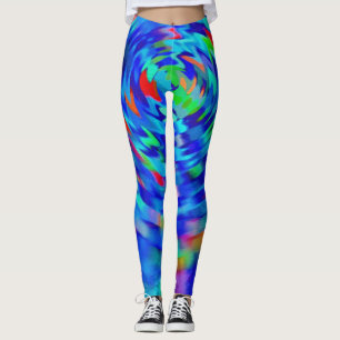 Blue Pond Ripple Leggings