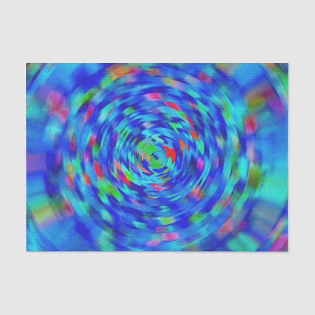 Blue Pond Ripple Tissue Paper (Front)