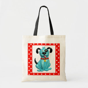 Blue Pooch Tote Bag
