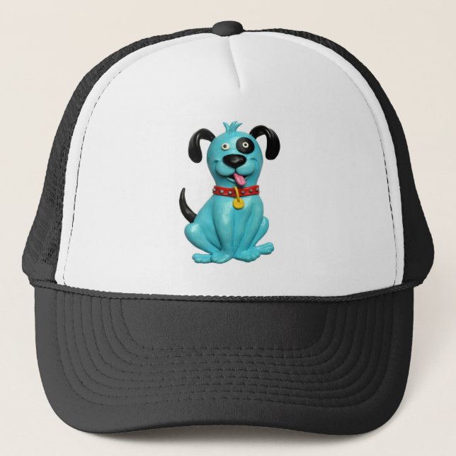 Blue Pooch Trucker Hat (Front)
