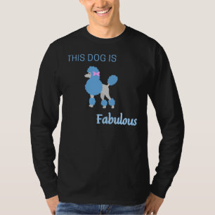 blue poodle   cute animal   cute dog   elegant     T-Shirt