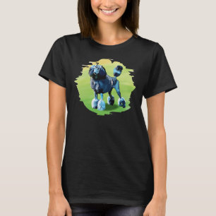 Blue Poodle Fresh from the Grooming Salon T-Shirt