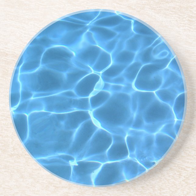 Blue Pool Pattern Coaster (Front)