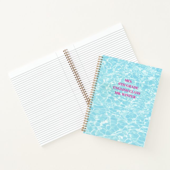 Blue Pool School Classroom Notebook (Inside)