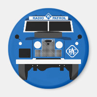 Blue Pop art Classic MK2 RAC Land Rover