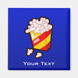 Blue Popcorn Magnet