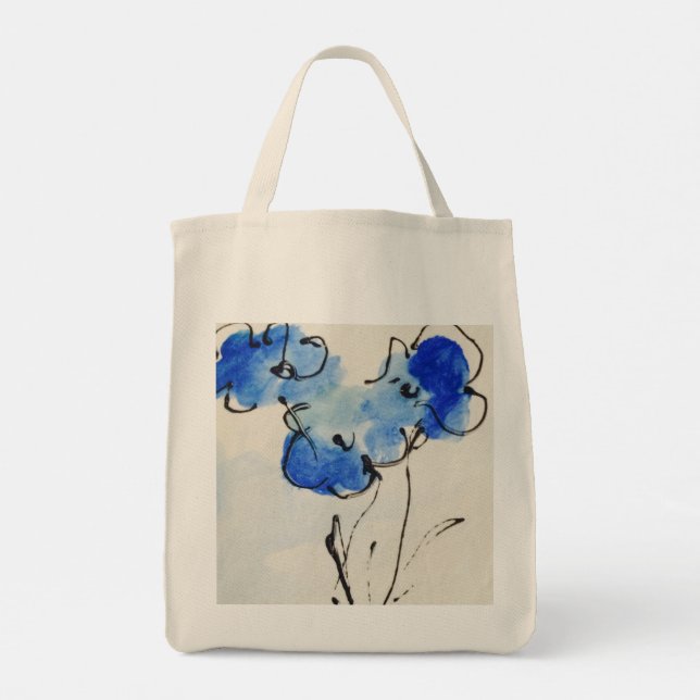Blue Poppies Bags (Back)