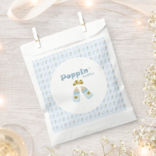  Blue Poppin Bottles Boy Baby Shower Favour Bags
