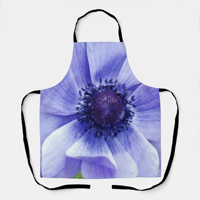 blue Poppy, Full Print Apron (Front)