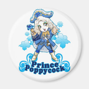 Blue Poppycock Magnet