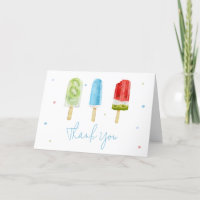 Blue Popsicle Baby Shower 