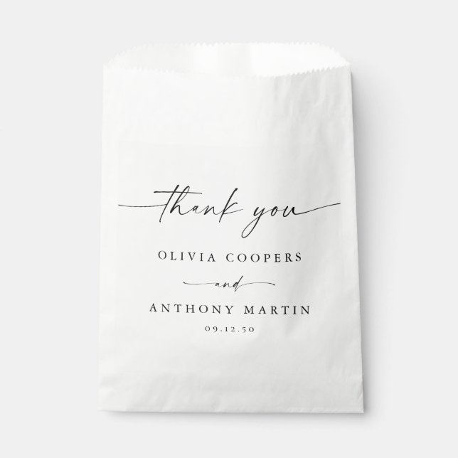 Blue Porcelain Wedding Favour Bag (Front)