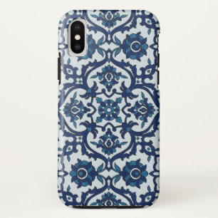 Blue Portuguese Azulejos Floral Tile Pattern Case-Mate iPhone Case