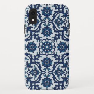 Blue Portuguese Azulejos Floral Tile Pattern Case-Mate iPhone Case