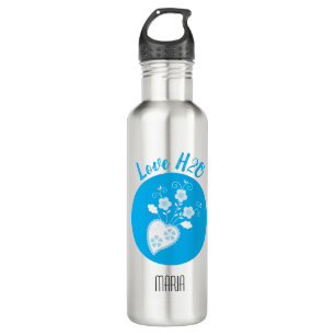 Blue Portuguese romantic heart 710 Ml Water Bottle