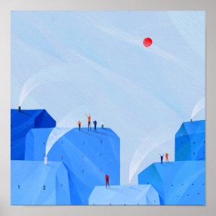 Blue Poster