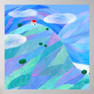 Blue Poster
