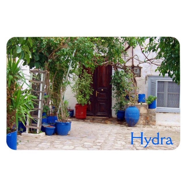 Blue Pottery Magnet (Horizontal)