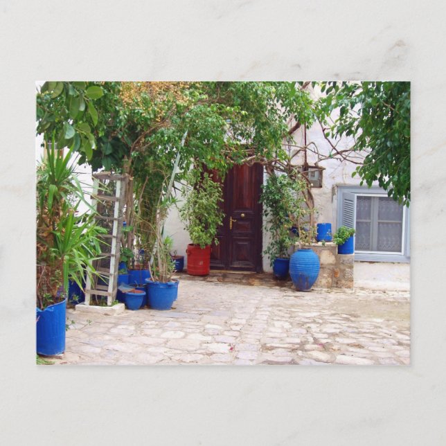 Blue Pottery Postcard (Front)