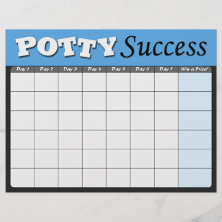Blue Potty Training Success Charts