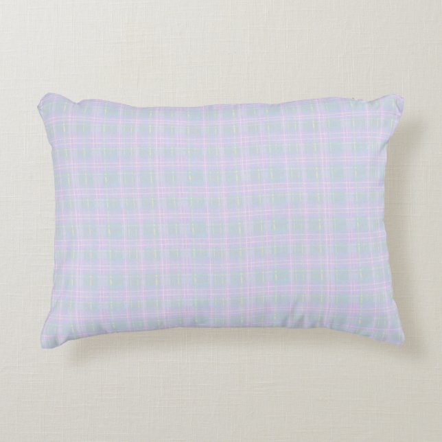  Blue Praire Plaid Decorative Cushion (Front)