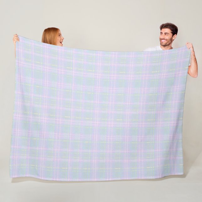  Blue Praire Plaid Fleece Blanket (In Situ)